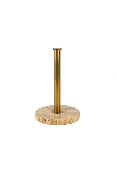 SETABIANCA Evza Travertine Paper Towel Holder Bronze 13*13*28 cm