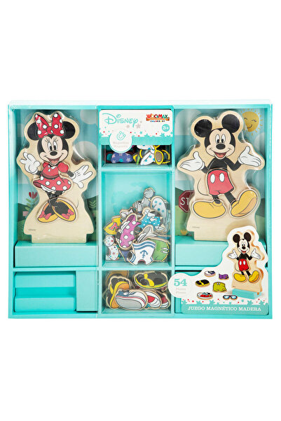 WOOMAX Disney Minnie dresses wooden magnetic set