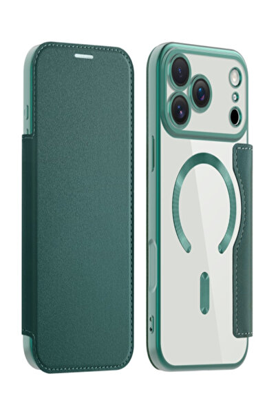 AUDIOX MagFlip Chrome » iPhone 17 Pro Max - Husa MagBook, RFID protect, Leath...