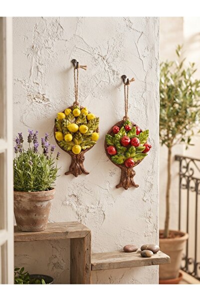 sharp&art BAHÇE, BALKON, EV DUVAR SÜSÜ NAR AĞACI VE LİMON AĞACI