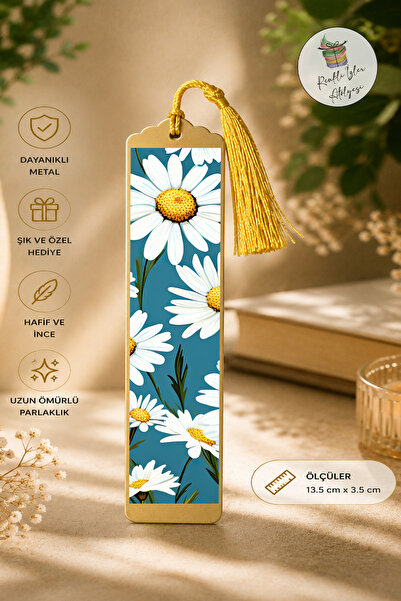 renkli izler atölyesi Artistic Design Metal Bookmark