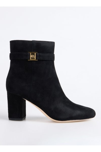 Lauren Ralph Lauren Siyah Kadın Deri Topuklu Bot 802967827001