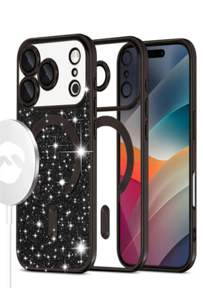 AUDIOX Θήκη MagSparks για iPhone 17 Pro Max, με Γκλίτερ, Διπλής Στρώσης, Κάλυ...