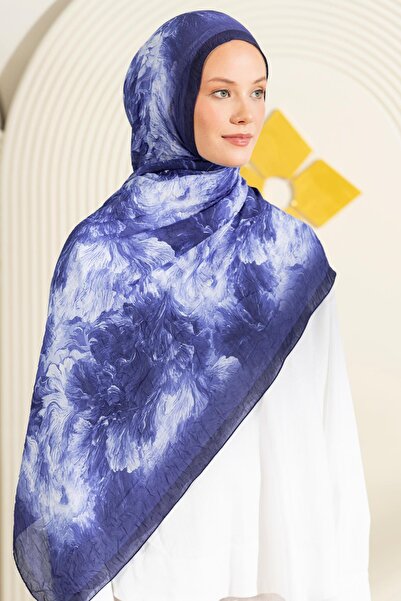 JAWEL Patterned Crinkled Textured Bloom Soft Shawl