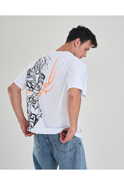 REDARK Unisex Oversize Reflektörlü Motorcu Tişörtü - %100 Pamuklu