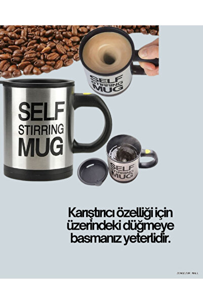 ZERO LAND Zngzrmll Ki Kini Stirring Thermos Mug – Practical, with Powerful Mo...
