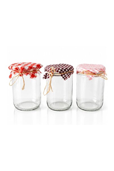 Generic Brand Set of 3 Jars 14X8 cm 700Cc