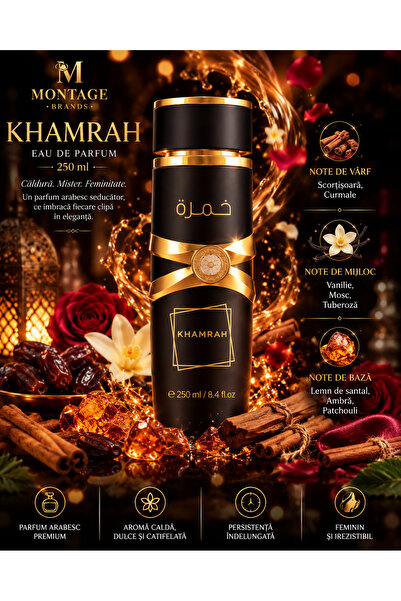 lattafa khamrah Parfum Arabesc Premium KHAMRAH 250 ml, Dama, Scortisoara, Cur...