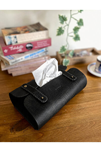 ALESTA LEATHER (Name Written) Napkin Holder Handmade Genuine Leather
