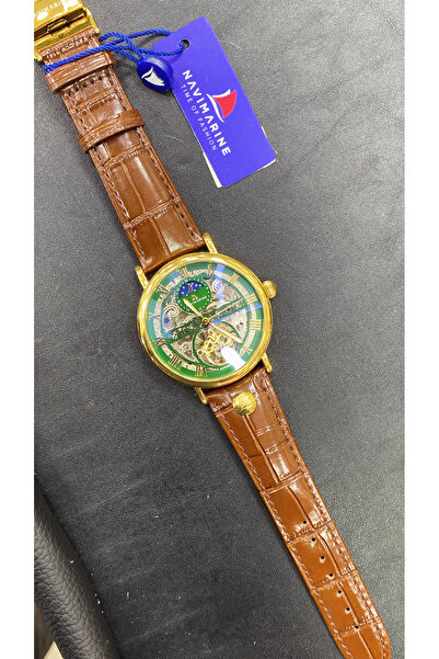 Navimarine Automatic Full Skeleton Dial Full Steel Case Anti-Reflective Glass...