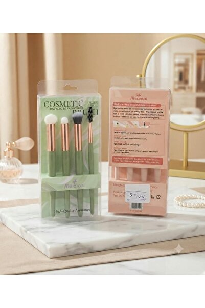 HASSANCO Meizicai 4-Piece Makeup Brush Set