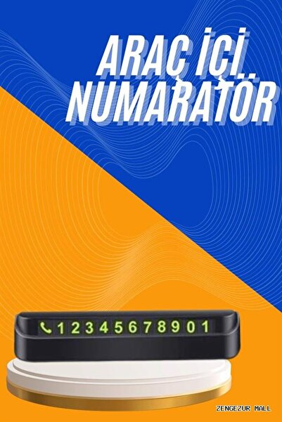 ZERO LAND Zngzrmll In-Car Parking Numberer Compatible with All Vehicles Auto ...
