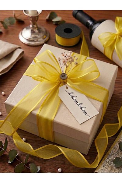 hobimixhobimix 2.5 cm Chiffon Ribbon – Decorative Ribbon for Embellishments and Gift Wrapping