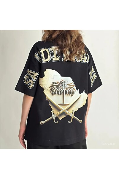 Pressia T Shirt Saudi Arabia Black Color