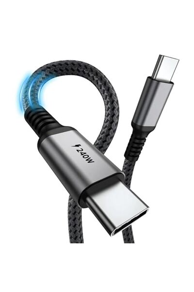GENERAL USB C to USB C Cable 240W 1m Fast Charging Cable Nylon Braided Durabl...