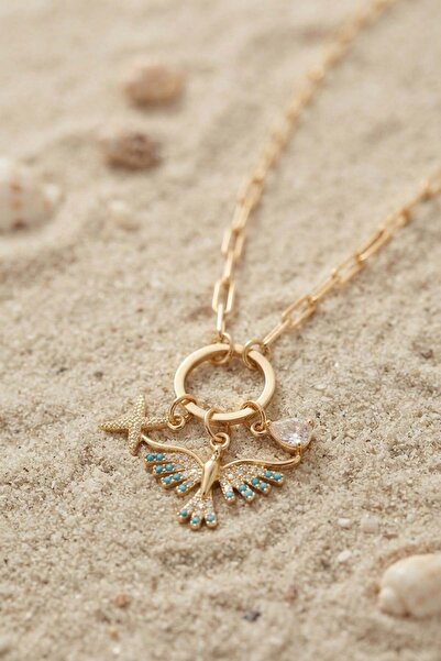 Inure Jewelry Gold Color Paperclip Chain Phoenix Model Women's Necklace