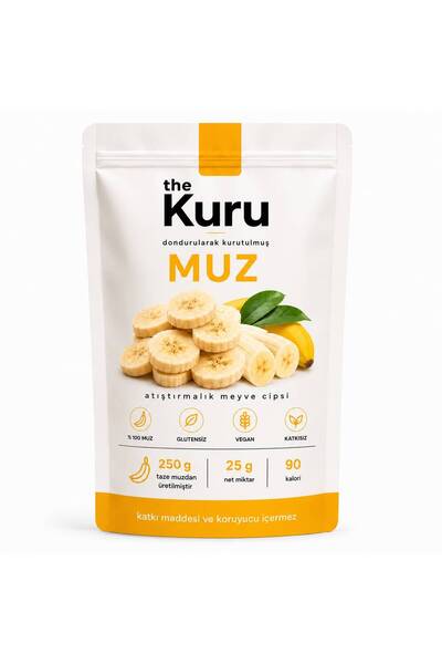 the kuru Muz Kuru Meyve Cipsi - Dondurulurak Kurutulmuş Freeze Dried Muz