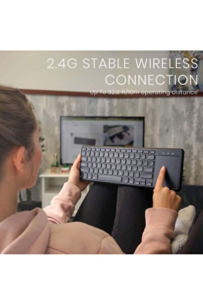 Andowl Tastatură, wireless, cu touchpad, Q-WK808