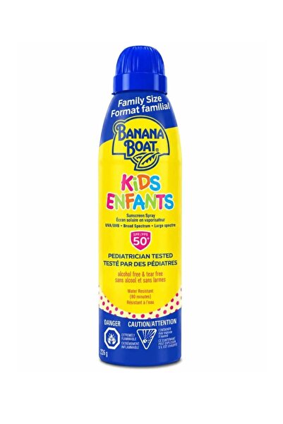 Banana Boat KIDS ENEFANTS SUNSCREEN SPRAY FAMILY SIZE 226G