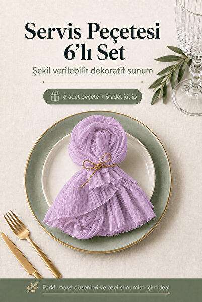 Soft Kare Bohemian Dinner Napkin Set of 6 for Special Occasions – 40×40 cm