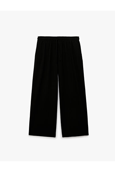 Koton Pantaloni din material textil cu croială confortabilă, buzunare, talie ...