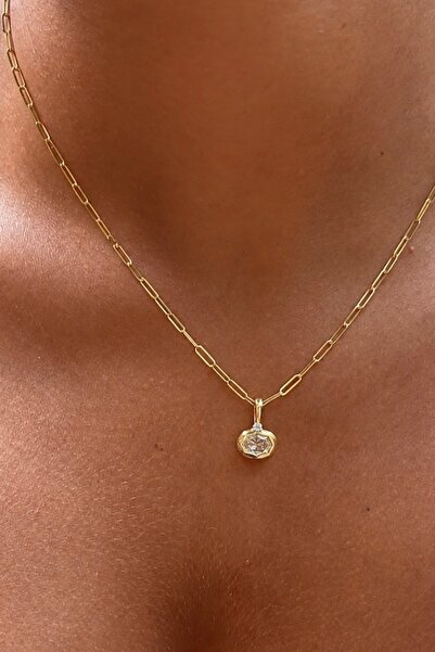 Lavian Accessories Çelik Ellie Gold Kolye