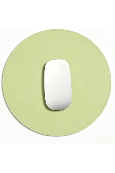 GENERAL Small Round Leather Mouse Pad,7 Inch Washable Non-Slip Base Mouse Pad...