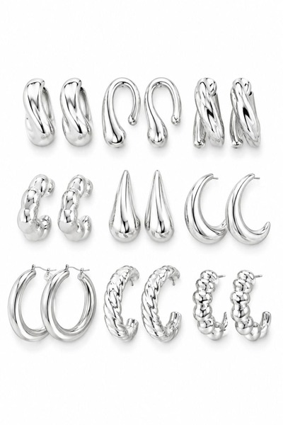 CHARMLUCKY Multiple (9 Piece) Earring Set