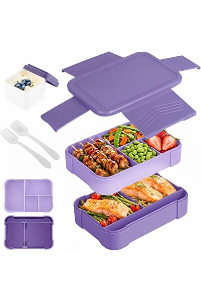 GENERAL Nicomee Large Stackable Bento Lunch Box for Adults, Leak-Proof, Bento...