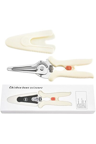 GENERAL Mikacoz White Bear Design Kitchen Scissors, Heavy Duty Sharp All Purp...