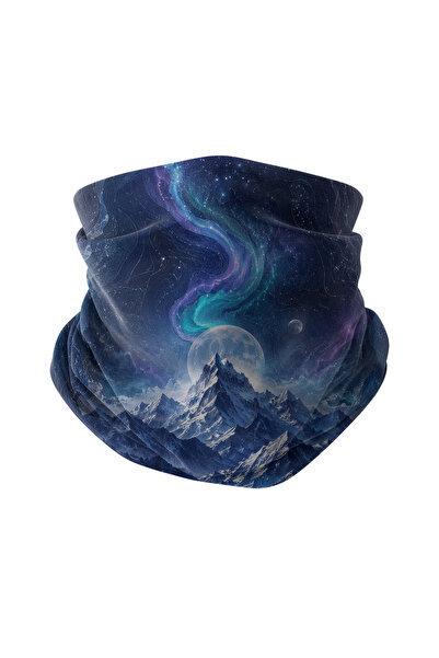 Bobrear Gece Dağları Desenli Çok Amaçlı Buff Bandana Boyunluk