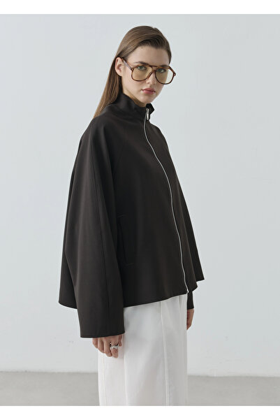MODA AKSA 2121 SELECTİON FERMUARLI BOMBER CEKET KAHVE