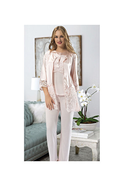 pınaxar Powder Combed Cotton Pajama Set