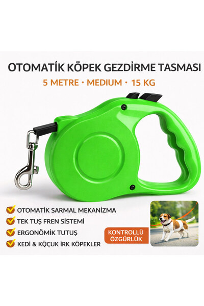 Generic Brand Treecreeper Walnut Caramel Automatic Dog Walking Leash Medium 5...