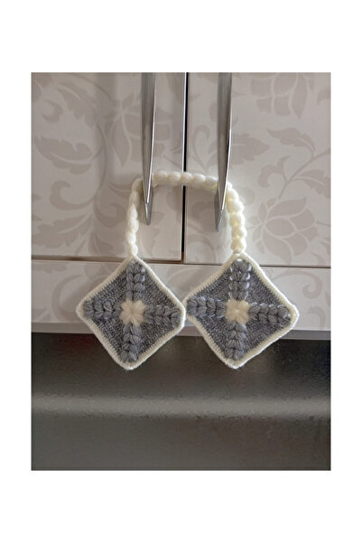 pınaxar Handmade Decorative Kitchen Holder (Grey-White)