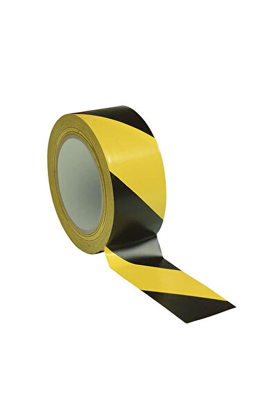 pınaxar Bandă de marcare galbenă neagră 50 mm 30 metri