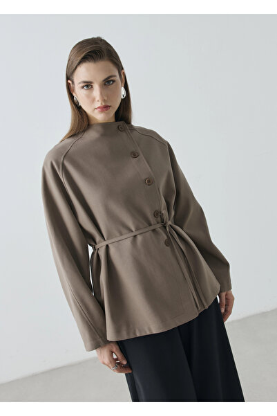 MODA AKSA 7788 BAĞCIKLI DİK YK CEKET HAKİ
