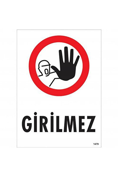 pınaxar No entry warning sign 25x35 code:1479