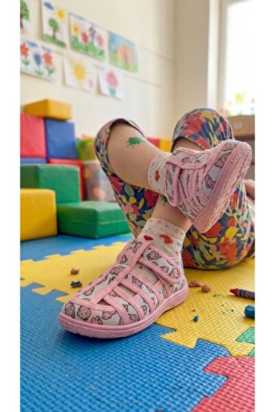 JOJO KIDS kız çocuk panduf , ortopedik taban , kreş , anaokulu , ev ayakkabıs...