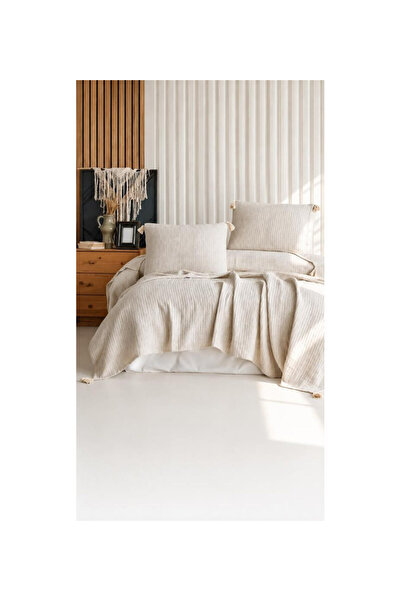 Generic Brand Σετ Κλινοσκεπασμάτων Şaheser Home Collection Διπλό Μπεζ