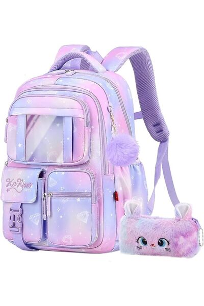 GENERAL Girls Backpack for School Kids and Girls Kawaii Bookbag for Elementar...
