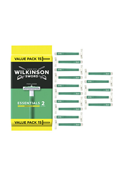 Wilkinson Essentials 2 Sensitive Aparate de ras de unică folosință 15 bucăți