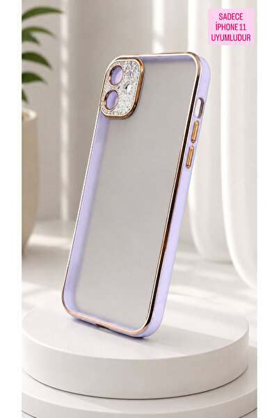 EskilikShop Premium Kalite SADECE DÜZ İPHONE 11 UYUMLU Yanları Yumuşak Slikon...