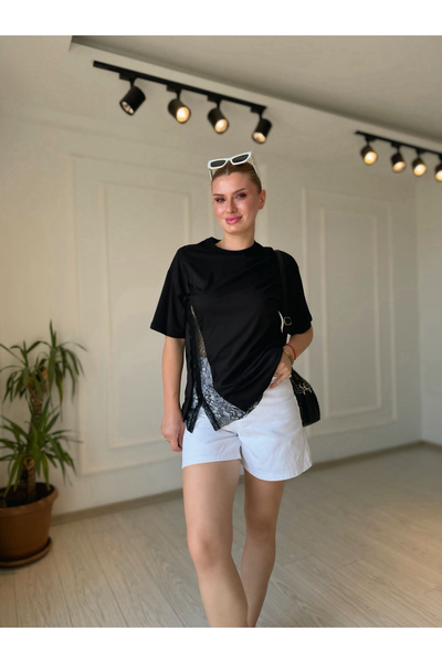 Store Lace Detailed T-Shirt
