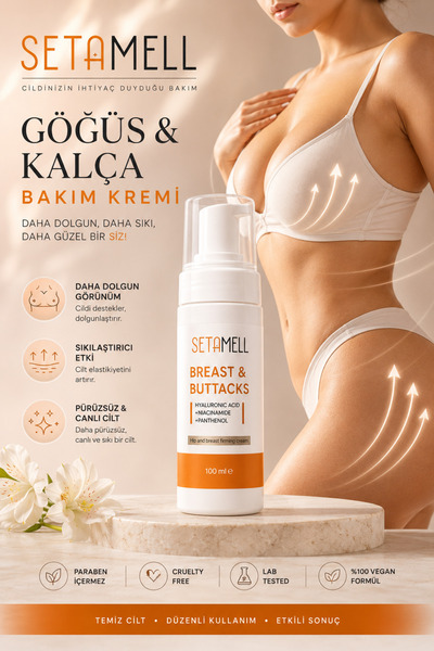 Göğüs Ve Kalça ,büyütcü,. Şekillendirici, Dolgunlaştırıcı, Çatlak Giderici, Sıkılaştırıcı Krem 100ml