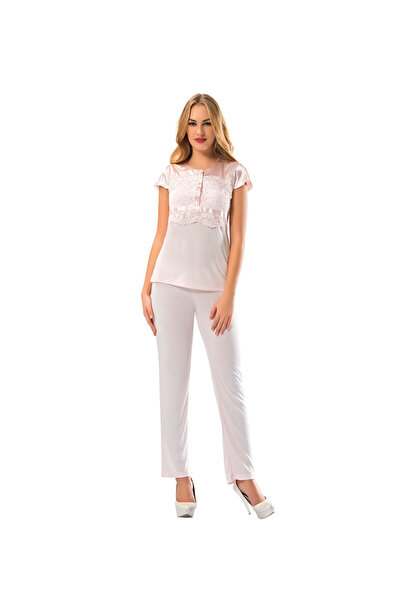 pınaxar Powder Combed Cotton Pajama Set