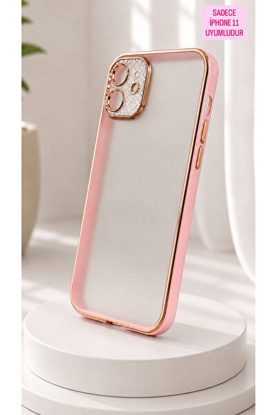 EskilikShop Premium Kalite SADECE DÜZ İPHONE 11 UYUMLU Yanları Yumuşak Slikon...