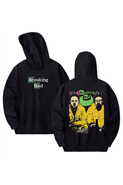 STİL-X Breaking Bad Printed Cotton Long Sleeve Hooded Sweatshirt with 3 Threa...