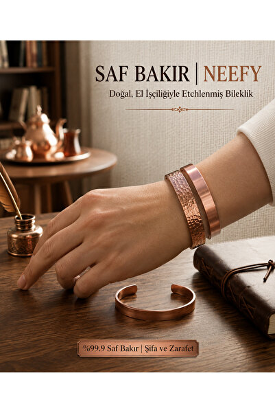 Neefy 99.9% Pure Copper Bracelet |   Handcrafted Copper Bracelet |   Natural ...