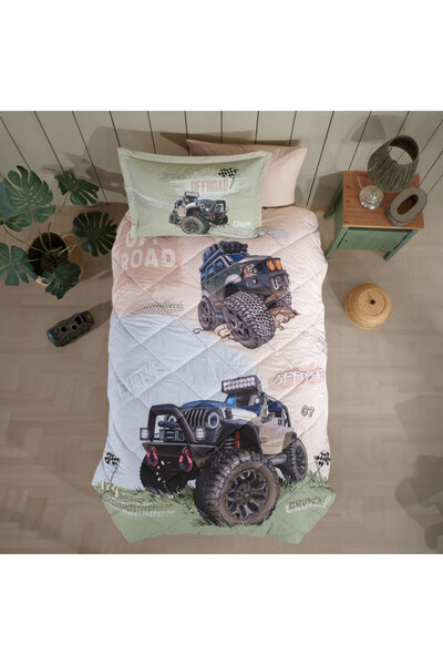pınaxar Single Ranforce Young Pattern Quilt Set Off Road